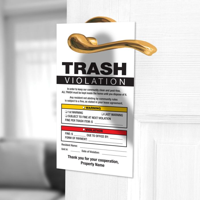 Attendant collects trash